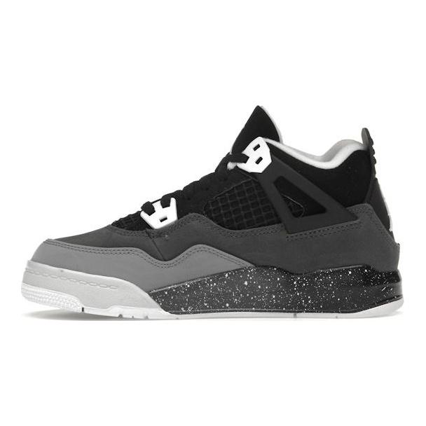 Кроссовки Air Jordan 4 Retro PS Fear 2024 Kids черные белые антрацитовые FV4537-002