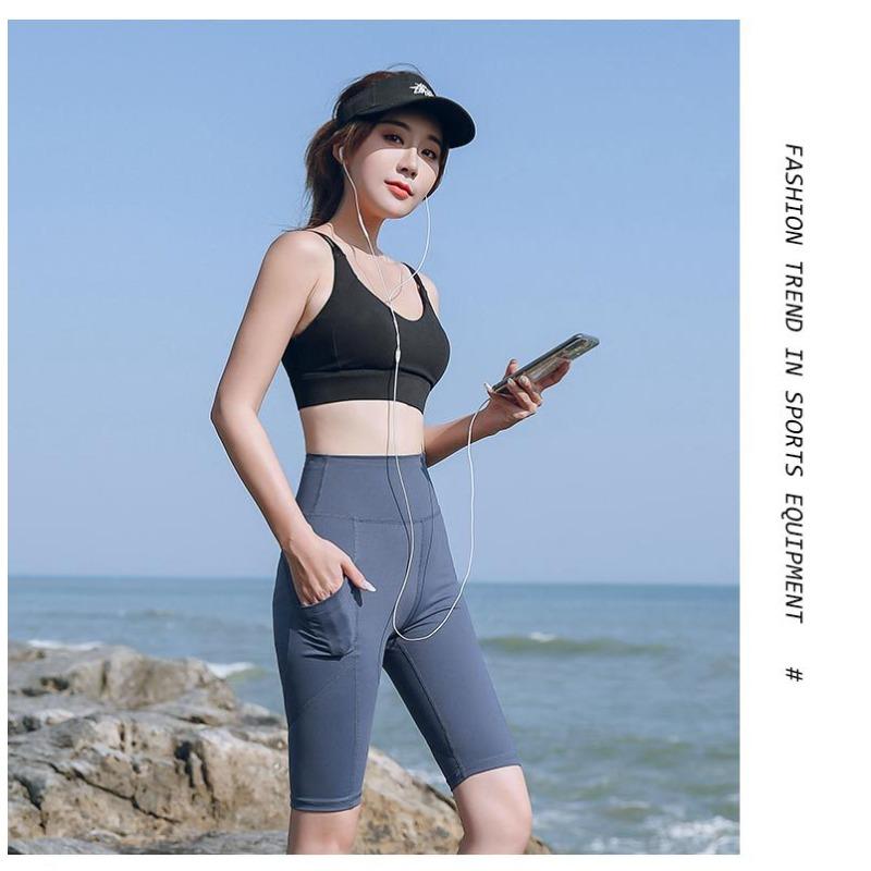 Шорты для фитнеса, женские летние быстросохнущие спортивные штаны для бега больших размеров, эластичные узкие брюки для йоги