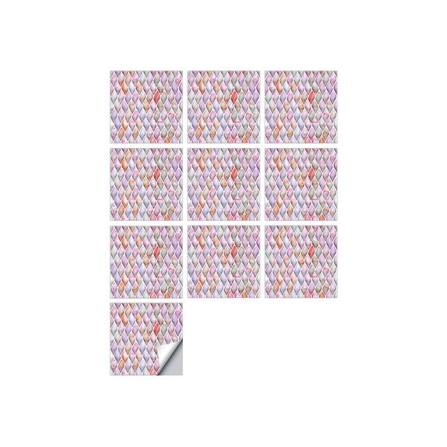 10 шт., имитация 3D самоклеющихся виниловых обоев, декоративные наклейки, водостойкая мозаичная плитка для ванной комнаты, наклейка на стену