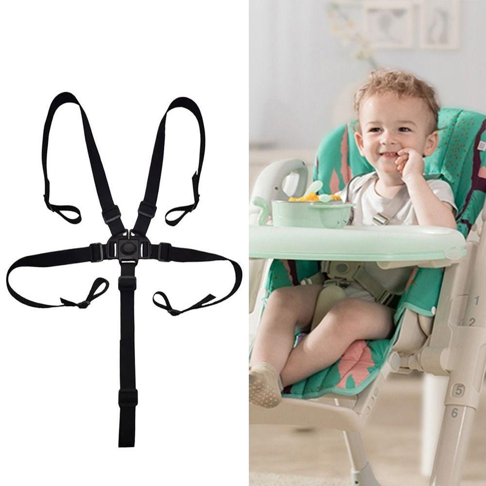2PCS Universal Baby Safety Belt Adjustable Seat Fixed Belt Multicolor 5 Point Safety Belt Harness