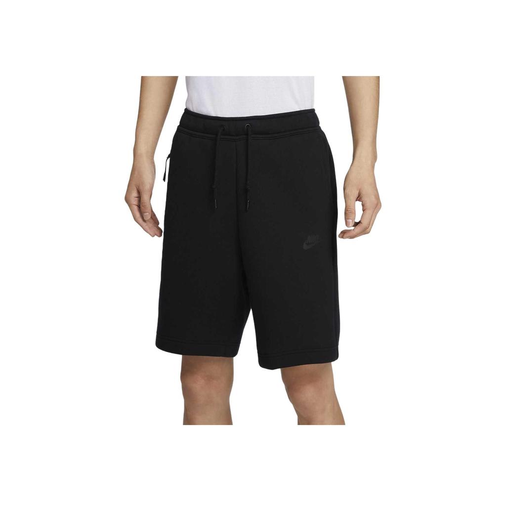 Nike Sportswear Tech Fleece Solid Logo Drawstring Sports Shorts Men Shorts Black FB8172-010