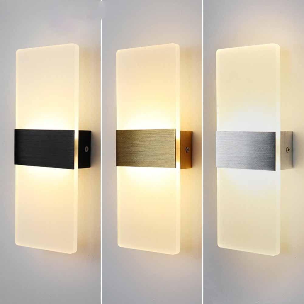 Acrylic Material LED Wall Lamp AC 220V Indoor Wall Light Wall Sconce Lamp Bedside Lighting