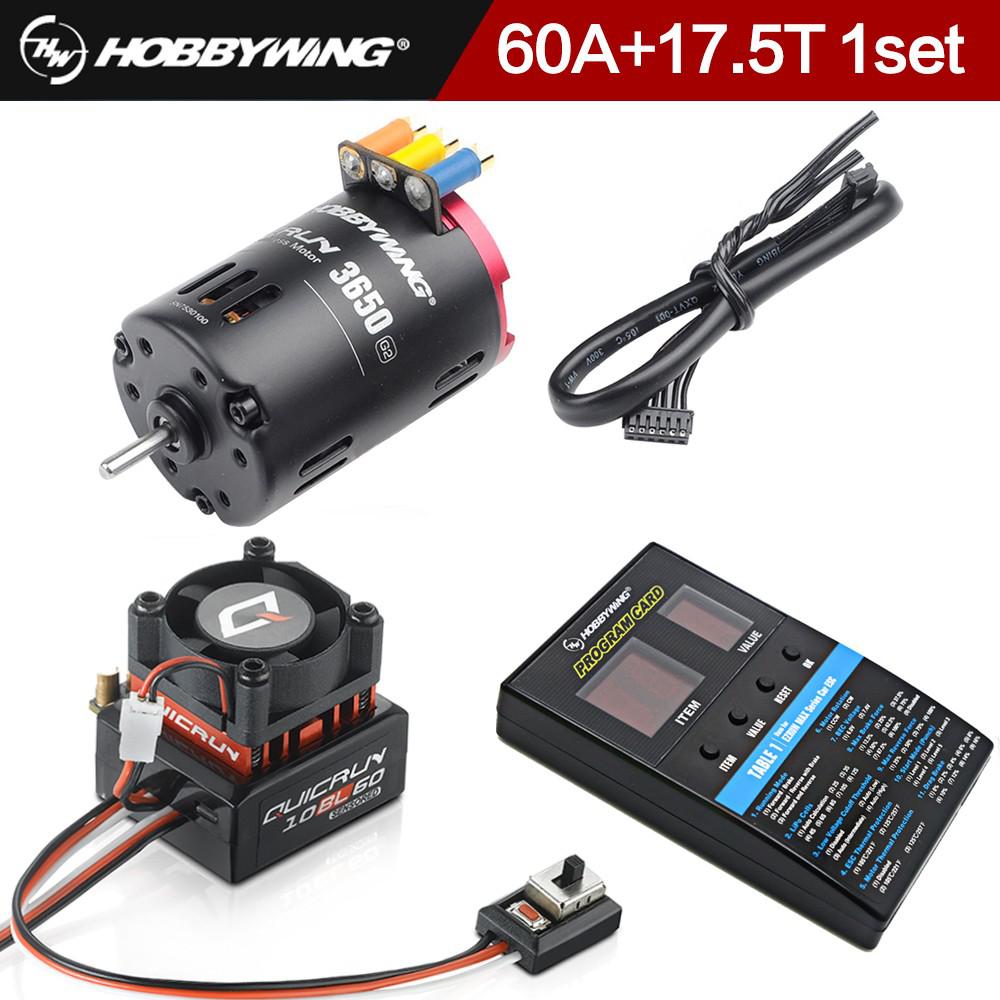 Hobbywing QuicRun 3650 G2 Sensored Brushless Motor 6.5t 8.5t 10.5t 13.5t 17.5t 21.5t 25.5t 60A /120A ESC For 1/10 Rc Racing Car