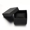 10 шт. Прямоугольные картонные коробки для ювелирных изделий для часов с губкой внутри Черные 89x81x54 мм