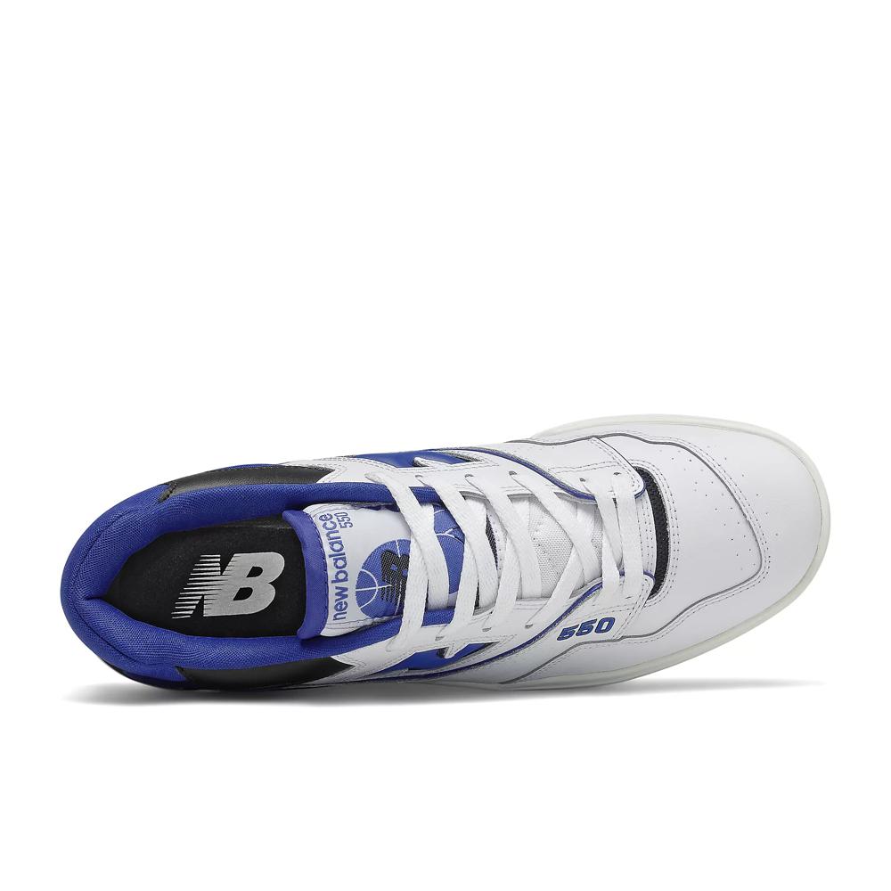 Кроссовки New Balance белые / синие Версия BB550