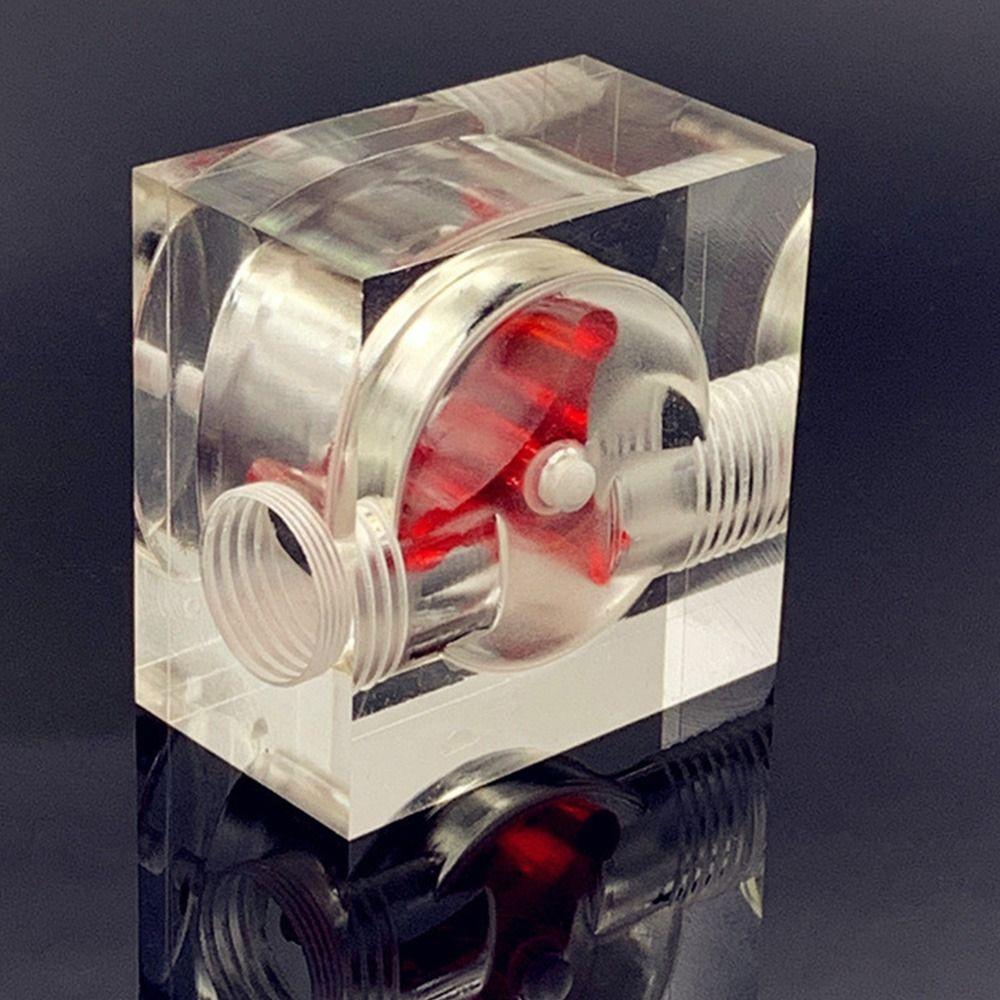 For PC Water Cooling Easy Install 2 Way G1/4 Thread PC Flow Meter Flow Meter Office Measuring Tools