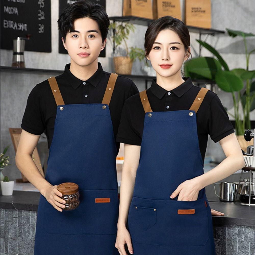 Oil Resistant Waterproof Apron Multi-function Chef Apron Work Clothes Cleaning Apron Waiter