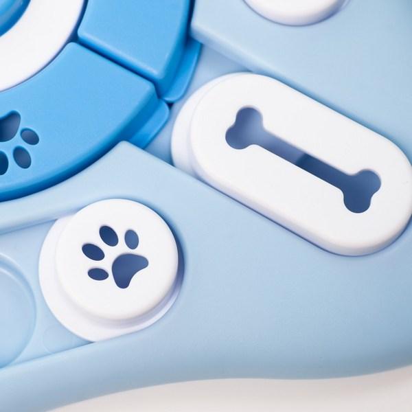 Игрушка-головоломка для работы с собачьим носом, развивающая интеллект, закуски, синяя, 1 шт.