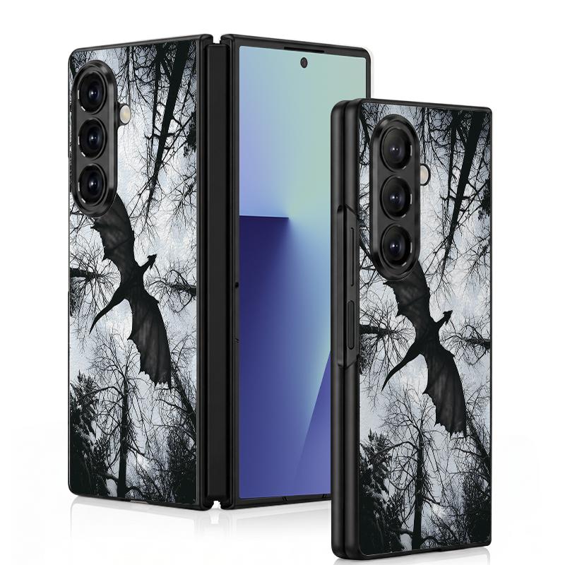 Чехол с пляжным пейзажем в стиле аниме для Samsung Z Fold 8 Ultra 7 6 5, роскошная кожаная накладка, жесткий чехол для складного телефона для Galaxy Z Fold8 Fold7 Fold6