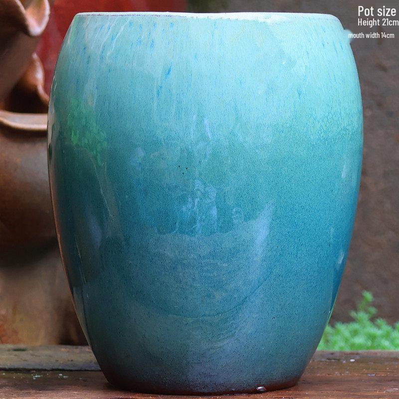 Специальное предложение: Высокий ретро-керамический цветочный горшок для суккулентов или зеленого редиса