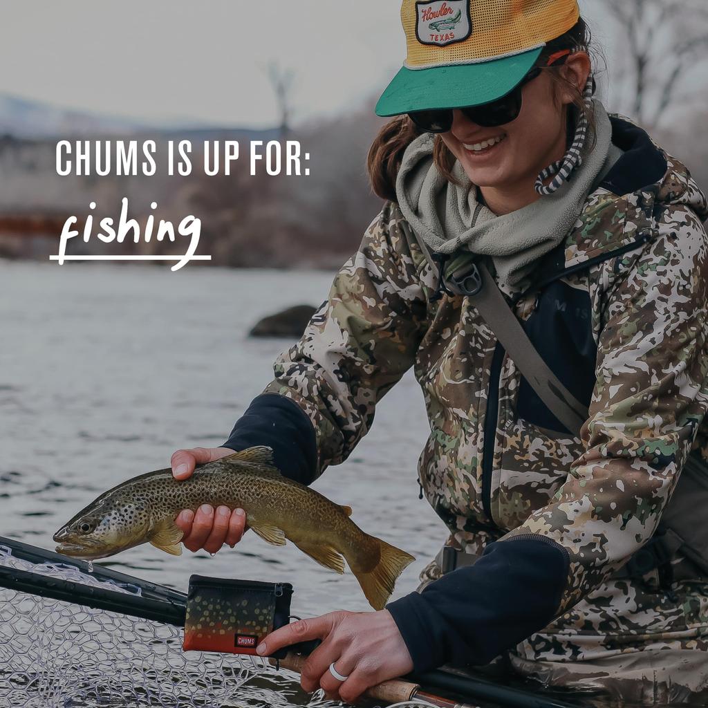 CHUMS Пляжные шорты кошелек Легкий кошелек-минималист на молнии с прозрачным ID-окном Водостойкий с кольцом для ключей - - (Западный Белый)