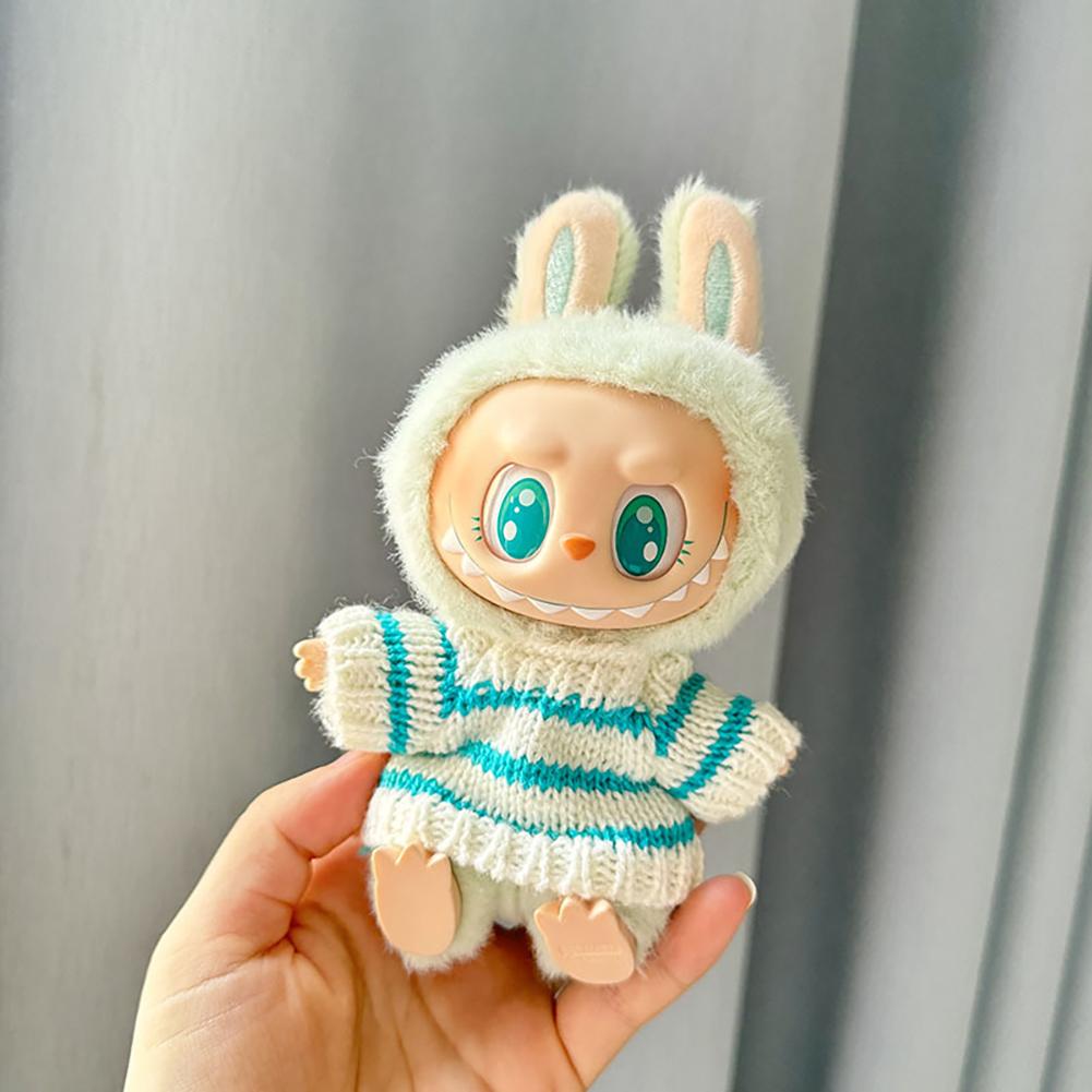 For Labubu Doll Clothes Fashion Clothes Hoodies Doll Clothes Color Match Hoodies Dolls Accessories Cute Decoration Little Cloths