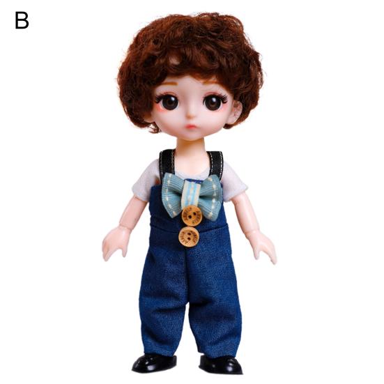 Игрушка для кукол 6 дюймов Изысканный Прост в уходе Удобный на ощупь 44204 Кукла с большими глазами для развлечений