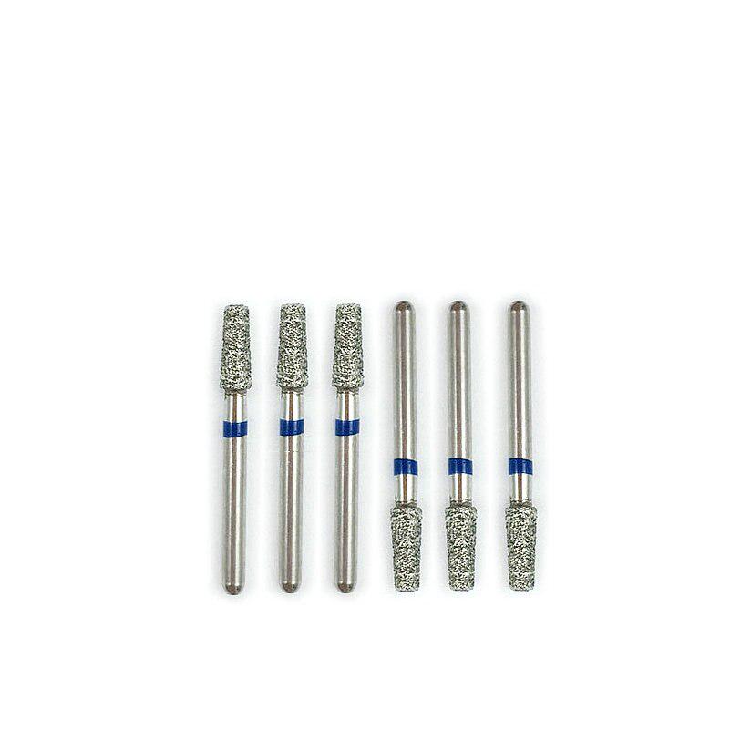 10 шт. алмазные стоматологические боры, сверла с коническим плоским концом и острой ручкой 1,6 мм для высокоскоростного наконечника TF-22