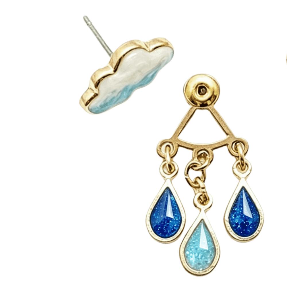 Exquisite Design Cloud Glitter Earrings Zinc Zinc Alloy Dangle Earrings Cute Raindrop Drop Earrings Parties