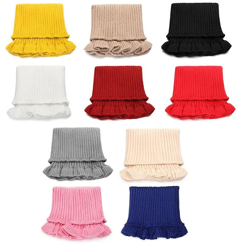 Women Warm Windproof Winter Knitted Fake Collar Turtleneck Knitted False Fake Collar