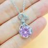 Kuaishou Jewelry Super Flash Zircon Lucky Bag Pendant Necklace Female Versatile Pendant Light Luxury Collarbone Chain