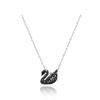 5347330 Swan Black Mini Necklace