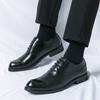 Fashionmen Formal Shoes Lace Up Classic Men Casual Dress Business Shoes Italian Oxfords Footwear Elegant Brogue Men Black Wedding Shoes