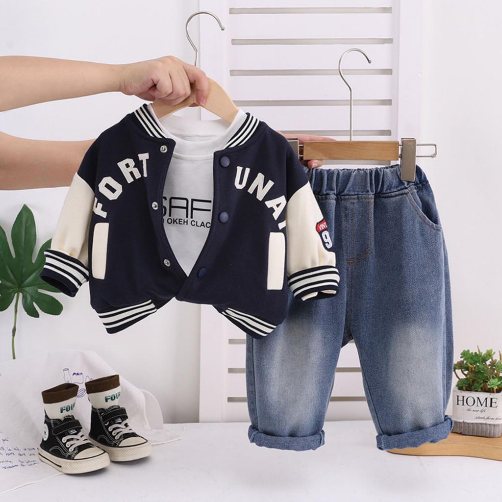 Детский повседневный комплект с длинным рукавом, удобные наряды для повседневной носки