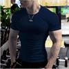 Youth 2024 Summer New Sports Casual Short-sleeved Trendy Fashion Men's T-shirt Tops