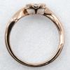 7P diamond Ring K18 Pink Gold/diamond #4.9(US Size) 2.1g Women Used