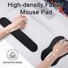 Ergonomic Raised Mouse Pad Wrist Support Wear Resistant Non-Slip Design Pain Relief Wrist Rest Gaming Mouse Mat