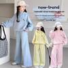 2025 Girls' Fashionable Spring & Autumn Two-Piece Outfit: Sweatshirt & Pants Set for Big Kids