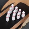 1 Set Desktop Mini Bowling Game Stress Anxiety Relief Portable Travel Wooden