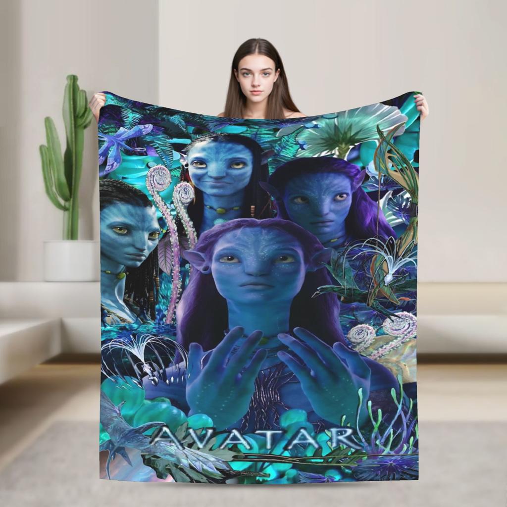 Cartoon Avatar Movie Blanket Fleece Summer Air Conditioning  Multi-function Lightweight Throw Blanket for Bed Car Quilt