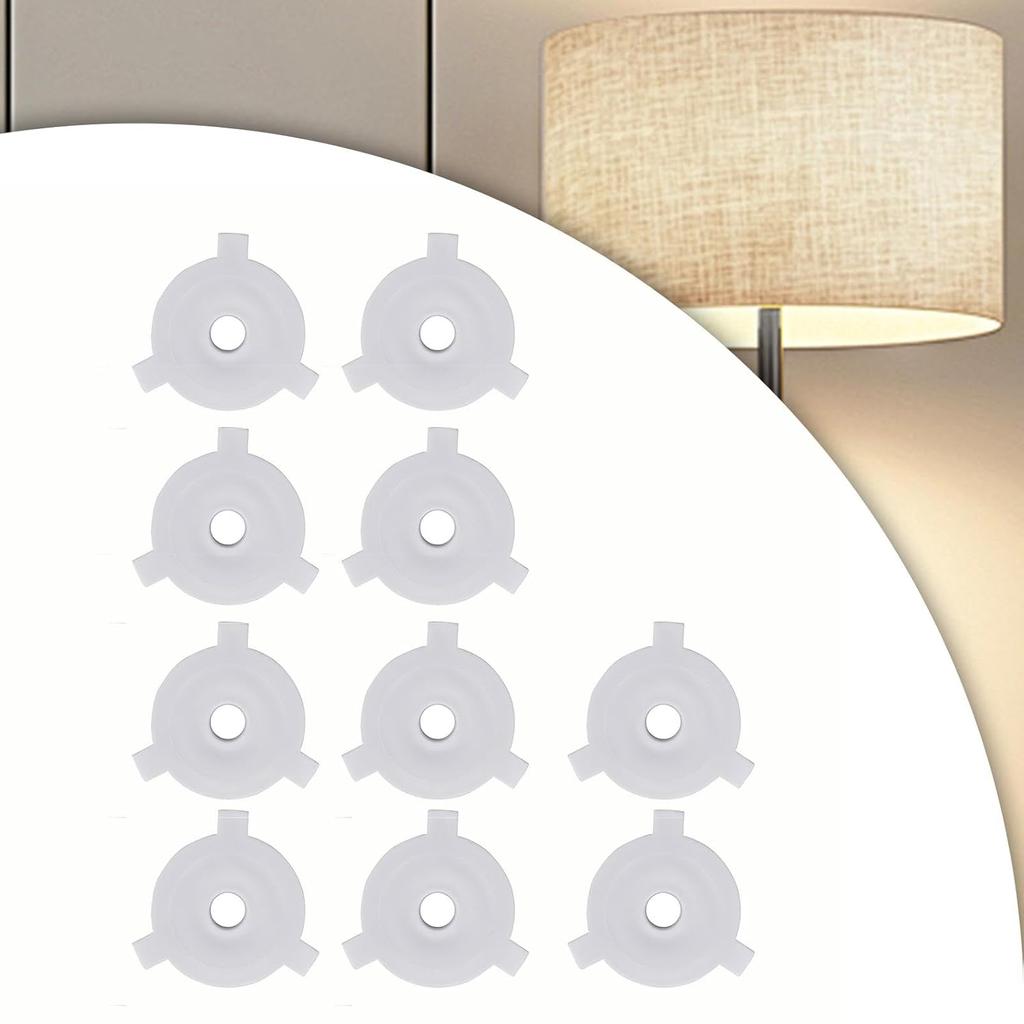 10 шт. колец-переходников для абажура, переходник для колец абажура, аксессуары для ламп, адаптер для замены шайбы абажура, E27 на 11 мм