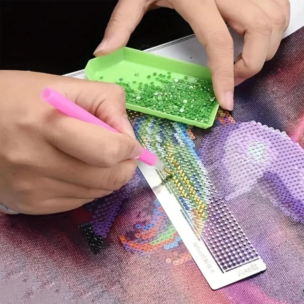 Низковязкая нержавеющая сталь Алмазная живопись Линейка Фиксирующие инструменты Алмазная вышивка Регулировка Корректор Помощь в рукоделии Аксессуары