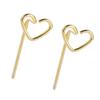 Серьги-пусеты в форме сердца Блестящие Стильные Изысканный дизайн Сплав Модные серьги-пусеты для повседневной носки Вечеринка Золото