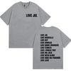 Love Jul France Rapper 2025 Album Print T Shirt Men Women Vintage Fashion Short Sleeve T-shirts Casual Oversized Cotton T-shirt