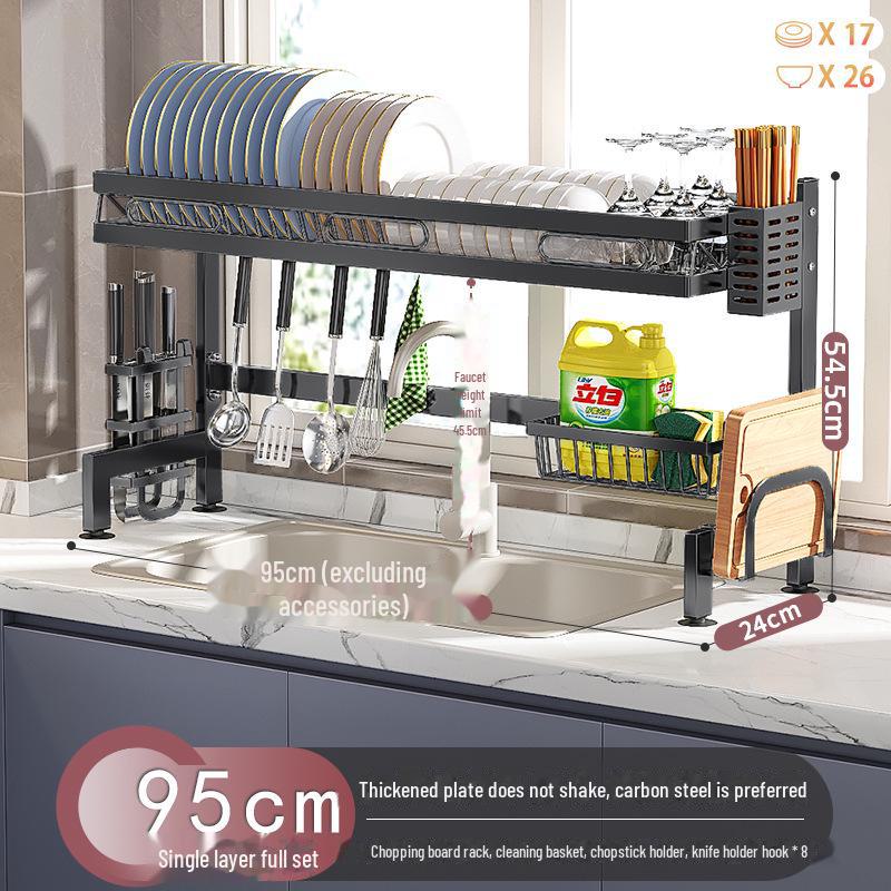 Многофункциональная кухонная мойка для хранения посуды и слива