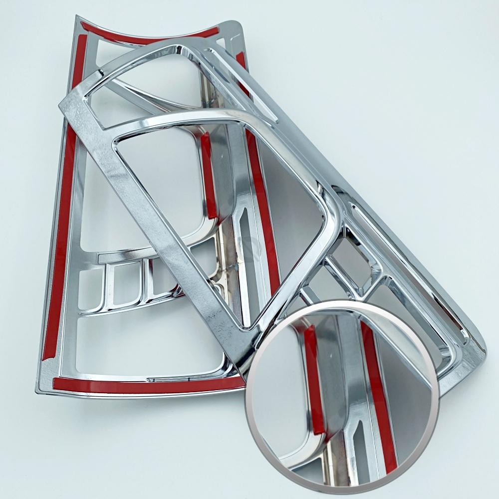 Хромированная рамка заднего фонаря для Tourneo Connect, рамка стоп-сигнала Transit Connect 2010-2011-2012-2013, внешний аксессуар