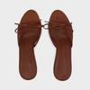 Fashion Elegant Brown Mesh Women Slippers Summer Fashion Bow Decoration Slide Sandals Sexy Peep Toe Thin High Heel Sandals Beach Shoes