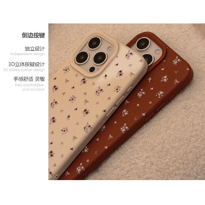 Vintage Floral Print iphone16iPhone Case17Gentle temperament13Applicable14pro max Soft15