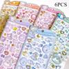 Новый!  Наклейки Kuromi Cinnamoroll My Melody 3D Желейные Наклейки Kawaii Декор Наклейки для Чехла Телефона DIY