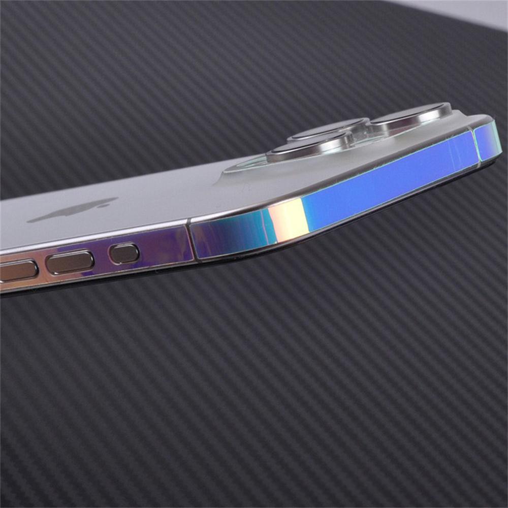 Пленка на рамку телефона для iPhone 15 Pro Max Светящаяся защита кромок Наклейка Устойчивая к царапинам Боковая пленка