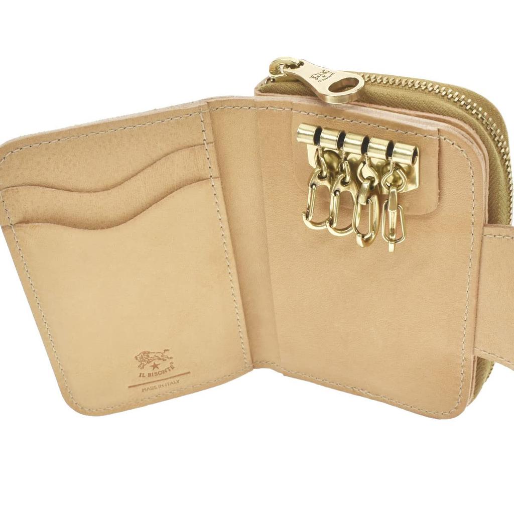 Key Case Natural NATURALE SMALL WALLET ACERO SSW013 PV0005 NA106B [Il Bisonte] [Item]