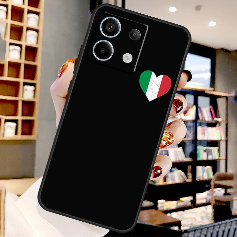 Чехол с флагом Италии для Xiaomi Redmi Note 14 Pro 12 11 9 10 13 15 Pro Plus Для Redmi 15 10C 12C 13C 14C 15C
