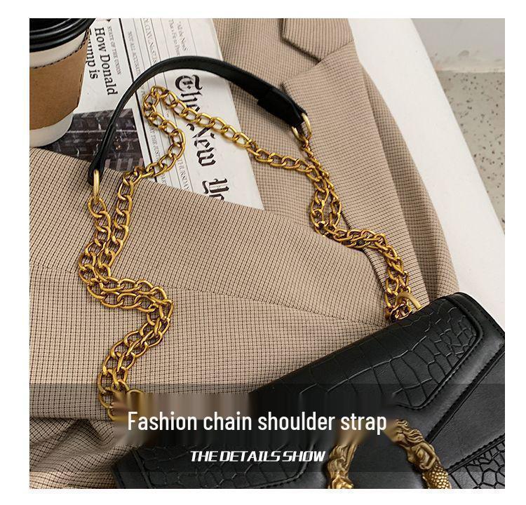 Женская модная сумка через плечо Dionysus с узором из камня и крокодила 2024