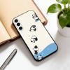 Чехол для телефона Панда Черный Силиконовый Мягкий Для Samsung Galaxy A73,A72,A71,A70,A53,A52,A51