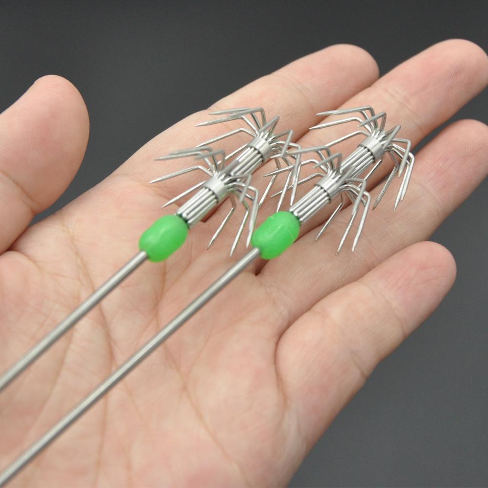 15/17 см светящийся крючок для ловли кальмаров крючок для ловли живых креветок крючок для ловли кальмаров зонтик живая трубка снасть Q0Y4