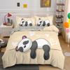 Bedding Set Panda Duvet Cover Set Teens Boys Girls Cartoon Animal Quilt Cover Queen Size Comforter Cover With Pillow Case 2/3pcs