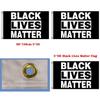 Прочный черный флаг 'Black Lives Matter' размером 3x5 футов с яркими цветами для использования на улице и в помещении