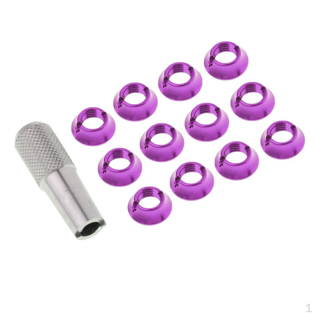 12 Pieces Radio Control Nuts with Wrench Set for JR Remote