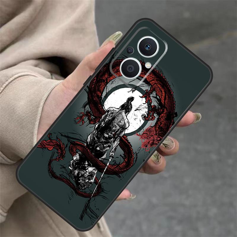 Япония Чехол Самурай Ниндзя для OPPO Reno 7 8 Lite 10 11 12 13 14 Pro 8T 12F 13F 14F OPPO Find X8 X6 X9 Pro