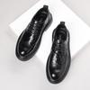 Men's Genuine Cowhide Leather Brogue Shoes - Casual, Business, Versatile, Fashionable Groom Wedding Footwear
